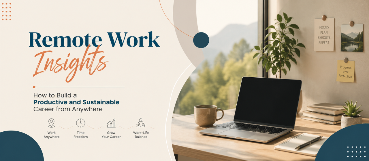 Remote Work Insights: How to Build a Productive and Sustainable Career from Anywhere