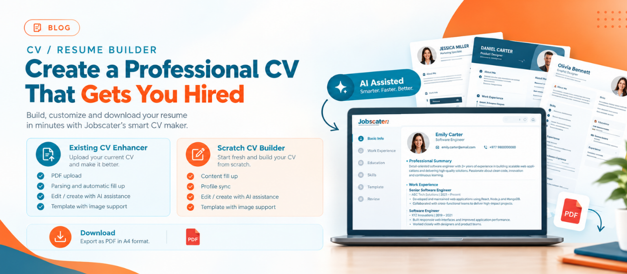 How to Create a Professional CV Using Jobscater’s CV Builder